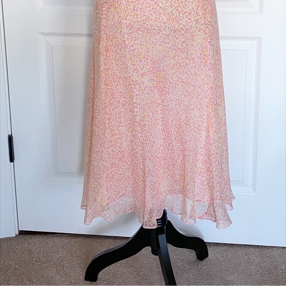 TALBOTS 100% Silk Shell Peach Sleeveless Dress Size 10 - Picture 11 of 14